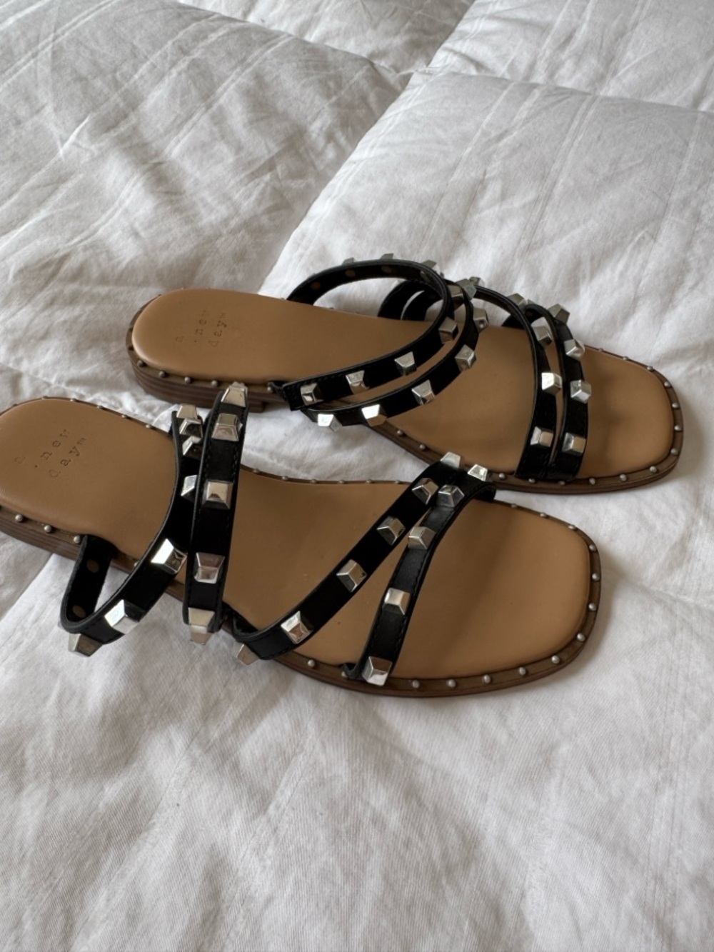 Studded Multi-Strap Slide Sandals - Picture 2 of 6